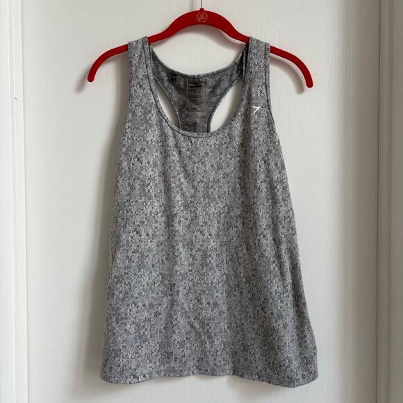 Gymshark Gray Fleur Texture Vest Tank Top Women's XL - Picture 1 of 5